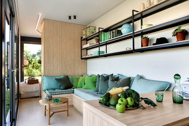 Studio jardin habitable avec séjour et baie vitrée