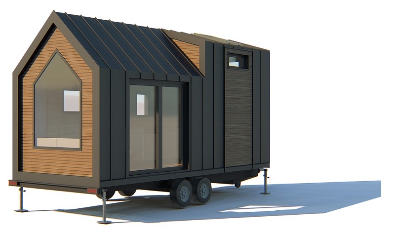 Tiny House container fixe CLASS dessin 3d