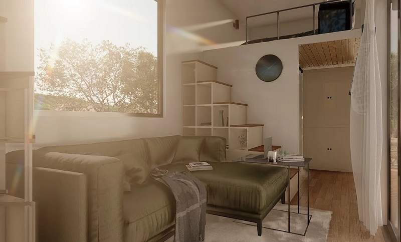 Tiny House moderne avec meuble de rangement